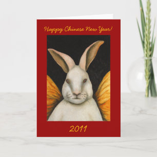 Rabbit Fairy-Happy Chinese New Year 2011 Feiertagskarte