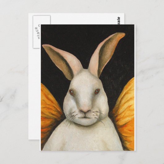 Rabbit Fairy Postkarte (Vorne/Hinten)