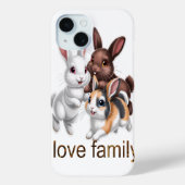 Rabbit family Case-Mate iPhone hülle (Rückseite)