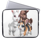 Rabbit family laptopschutzhülle (Vorderseite)