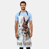Rabbit family  schürze (Getragen)