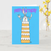 RABBIT FANTASY Geburtstagskarte Karte (Gelbe Blume)