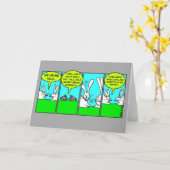 Rabbit Farts (Greeting Card) Karte (Gelbe Blume)