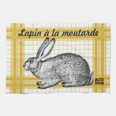 Rabbit French Recipe - Kitchen Towel Geschirrtuch (Horizontal)
