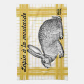 Rabbit French Recipe - Kitchen Towel Geschirrtuch (Vertikal)