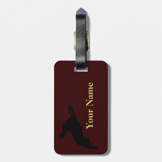 Rabbit-Gepäckmarke Gepäckanhänger (Rückseite vertikal)