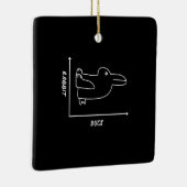 Rabbit-Geschenk | Duck Rabbit Graph Fun Math Lehre Keramikornament (Rechts)