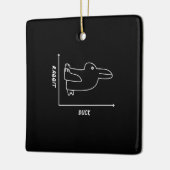 Rabbit-Geschenk | Duck Rabbit Graph Fun Math Lehre Keramikornament (Links)