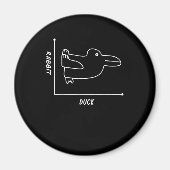 Rabbit-Geschenk | Duck Rabbit Graph Fun Math Lehre Magnet (Vorne)