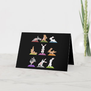Rabbit-Geschenk   Sonniges Yoga In Yoga Posen Spor Karte