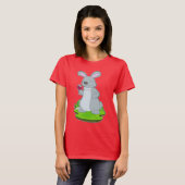 Rabbit Glass Rotwein T-Shirt (Vorne ganz)