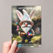 Rabbit Gnome Egg Basket Easter Brunch Acryleinladungen (Insitu (Handheld))