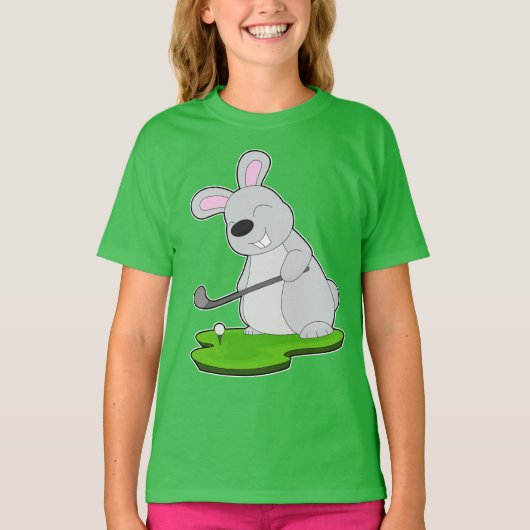 Rabbit Golf Golfschläger T-Shirt (Vorderseite)