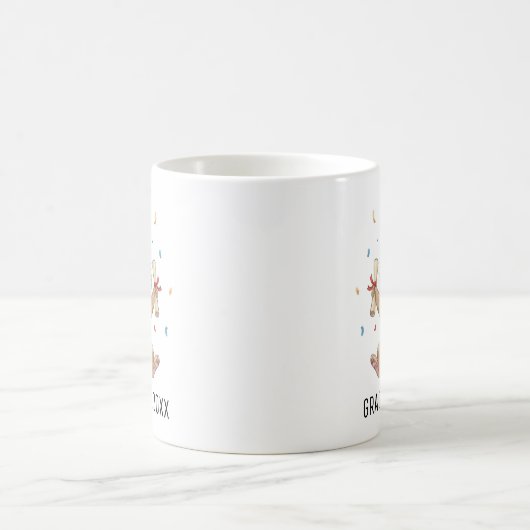 Rabbit Graduation Personalized Kaffeetasse (Mittel)