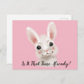 Rabbit Greetings Postkarte (Vorne/Hinten)