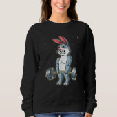 Rabbit Gym Weight Training Deadlift 2 Sweatshirt (Vorderseite)