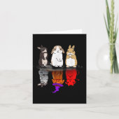 Rabbit Halloween Reflect Rabbit Halloween Mirror B Karte (Vorderseite)