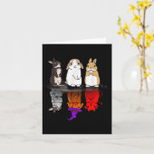 Rabbit Halloween Reflect Rabbit Halloween Mirror B Karte (Gelbe Blume)