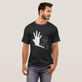 Rabbit Hand Shadow Life Jokes Rabbit Bunny T-Shirt (Vorne ganz)