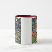 Rabbit Hare in Forest William Morris Style Tasse (Zentrum)
