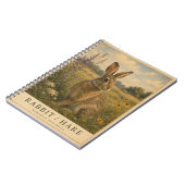 Rabbit Hare Meadowlands VINTAGE Notizblock (Linke Seite)
