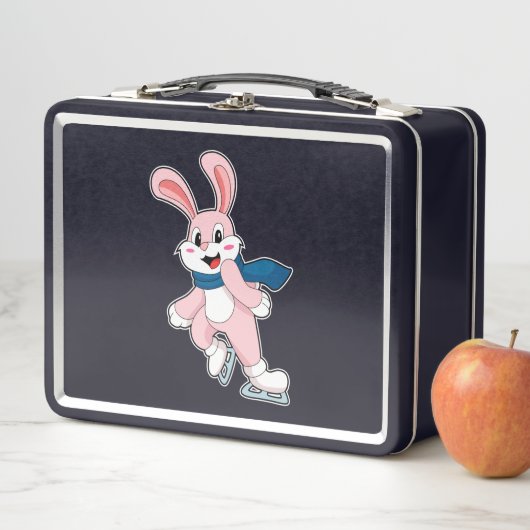 Rabbit Ice Skaten Ice Skate Metall Brotdose (Beispiel)