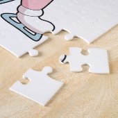 Rabbit Ice Skaten Ice Skate Puzzle (Seite)