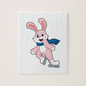 Rabbit Ice Skaten Ice Skate Puzzle (Vertikal)