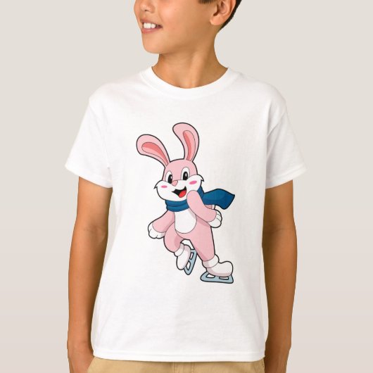 Rabbit Ice Skaten Ice Skate T-Shirt (Vorderseite)