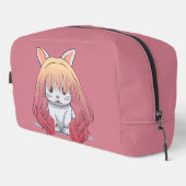 Rabbit in a Wig Waschbeutel (Rechte Ecke)