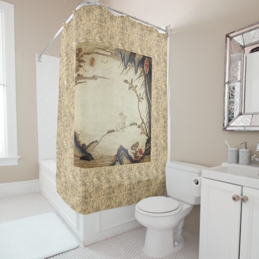 RABBIT IN BEZUG AUF EINE VOLLSTÄNDIGE MOONDUSTRIE DUSCHVORHANG (Beispiel)