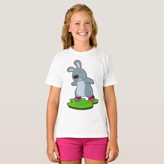 Rabbit Inline skating Inline skates T-Shirt (Vorne ganz)