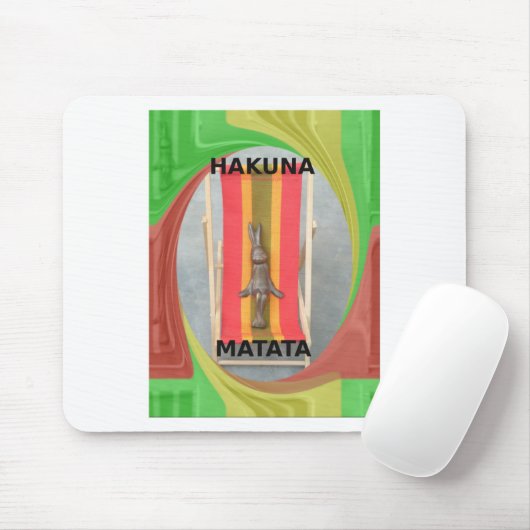 Rabbit Just Chilling Sommerzeit Mousepad (Mit Mouse)