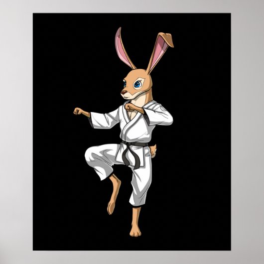Rabbit Karate Poster (Vorne)