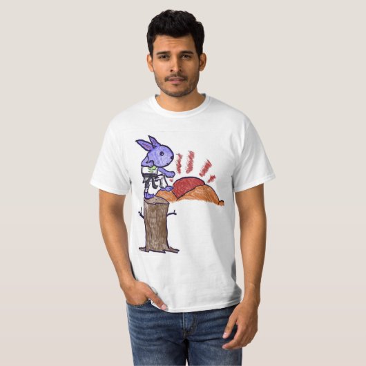 Rabbit Karate T-Shirt (Vorne ganz)