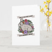 Rabbit Karte (Gelbe Blume)