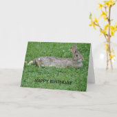 Rabbit Karte (Gelbe Blume)