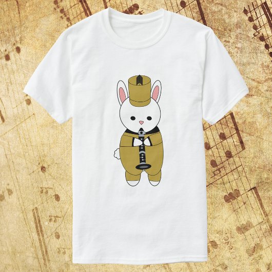 Rabbit-Klarinette Gold Black T-Shirt