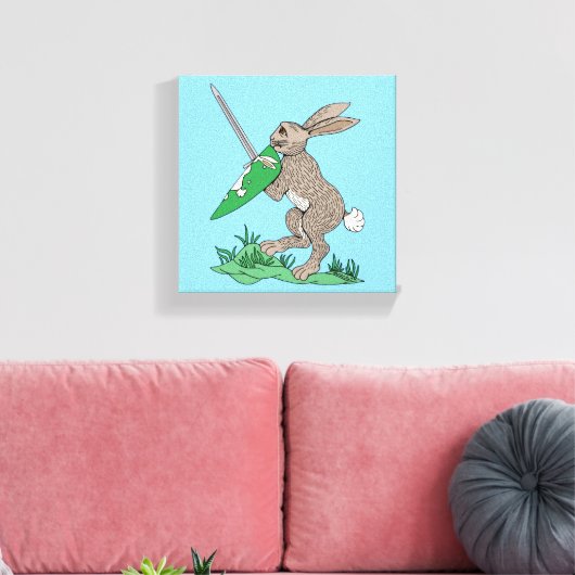 Rabbit Leinwanddruck (Insitu (Wohnzimmer))