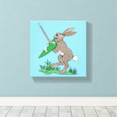 Rabbit Leinwanddruck (Insitu (Holzboden))