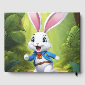 Rabbit Logo Black Guest Book Gästebuch (Rückseite)