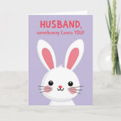 Rabbit Love Note Card Karte (Vorderseite)