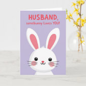 Rabbit Love Note Card Karte (Gelbe Blume)