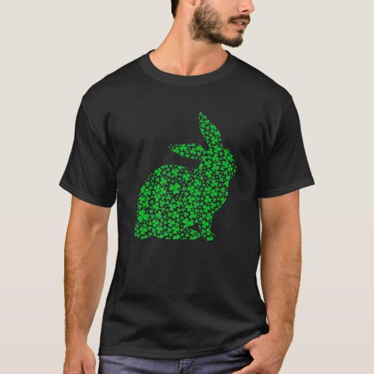 Rabbit Lover Leprechaun Rabbit St. Patrick's Day T-Shirt (Vorderseite)