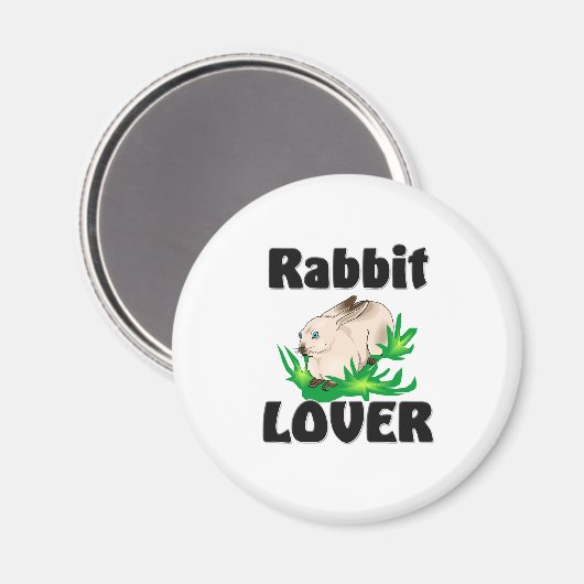 Rabbit Lover Magnet (Vorderseite/Rückseite)