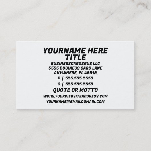 Rabbit Magician Hat Visitenkarte (Rückseite)