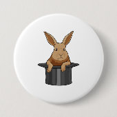 Rabbit Magician Magician Hut Button (Vorderseite)