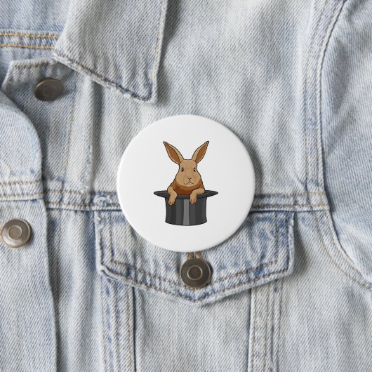 Rabbit Magician Magician Hut Button (Beispiel)