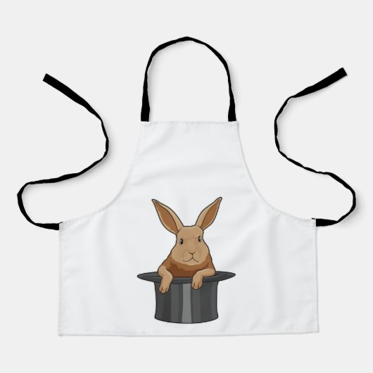 Rabbit Magician Magician Hut Schürze (Vorderseite)