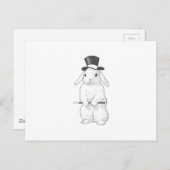 RABBIT MAGICIAN POSTKARTE (Vorne/Hinten)